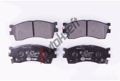 HELLA PAGID Sada brzdovch destiek HPG 8DB 355 010-251, 8DB 355 010-251