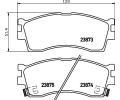 HELLA PAGID Sada brzdovch destiek HPG 8DB 355 010-251, 8DB 355 010-251