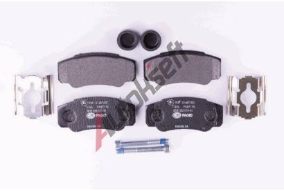 HELLA PAGID Sada brzdovch destiek HPG 8DB 355 010-411, 8DB 355 010-411