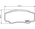 HELLA PAGID Sada brzdovch destiek HPG 8DB 355 010-411, 8DB 355 010-411