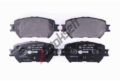 HELLA PAGID Sada brzdovch destiek HPG 8DB 355 010-431, 8DB 355 010-431