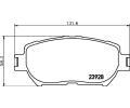 HELLA PAGID Sada brzdovch destiek HPG 8DB 355 010-431, 8DB 355 010-431