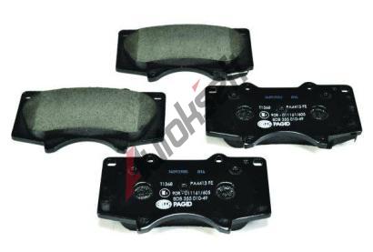 HELLA PAGID Sada brzdovch destiek HPG 8DB 355 010-491, 8DB 355 010-491