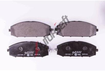 HELLA PAGID Sada brzdovch destiek HPG 8DB 355 010-511, 8DB 355 010-511