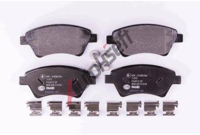 HELLA PAGID Sada brzdovch destiek HPG 8DB 355 010-541, 8DB 355 010-541