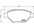 HELLA PAGID Sada brzdovch destiek HPG 8DB 355 010-551, 8DB 355 010-551