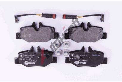 HELLA PAGID Sada brzdovch destiek HPG 8DB 355 010-661, 8DB 355 010-661