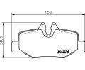 HELLA PAGID Sada brzdovch destiek HPG 8DB 355 010-661, 8DB 355 010-661
