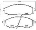 HELLA PAGID Sada brzdovch destiek HPG 8DB 355 010-671, 8DB 355 010-671