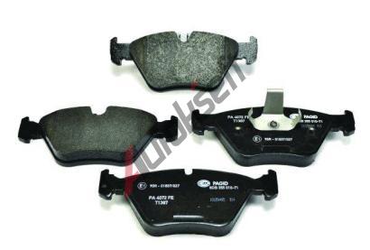 HELLA PAGID Sada brzdovch destiek HPG 8DB 355 010-711, 8DB 355 010-711