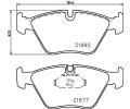 HELLA PAGID Sada brzdovch destiek HPG 8DB 355 010-711, 8DB 355 010-711