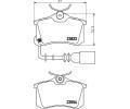 HELLA PAGID Sada brzdovch destiek HPG 8DB 355 010-781, 8DB 355 010-781