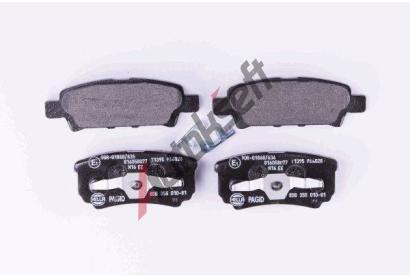 HELLA PAGID Sada brzdovch destiek HPG 8DB 355 010-811, 8DB 355 010-811