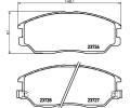HELLA PAGID Sada brzdovch destiek HPG 8DB 355 010-861, 8DB 355 010-861
