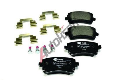 HELLA PAGID Sada brzdovch destiek HPG 8DB 355 010-971, 8DB 355 010-971