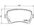 HELLA PAGID Sada brzdovch destiek HPG 8DB 355 010-971, 8DB 355 010-971