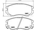 HELLA PAGID Sada brzdovch destiek HPG 8DB 355 010-991, 8DB 355 010-991