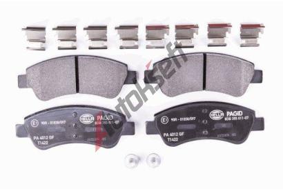 HELLA PAGID Sada brzdovch destiek HPG 8DB 355 011-071, 8DB 355 011-071