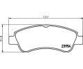 HELLA PAGID Sada brzdovch destiek HPG 8DB 355 011-071, 8DB 355 011-071