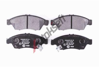 HELLA PAGID Sada brzdovch destiek HPG 8DB 355 011-081, 8DB 355 011-081