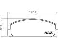 HELLA PAGID Sada brzdovch destiek HPG 8DB 355 011-131, 8DB 355 011-131