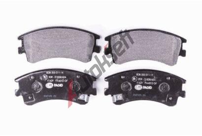 HELLA PAGID Sada brzdovch destiek HPG 8DB 355 011-141, 8DB 355 011-141