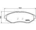 HELLA PAGID Sada brzdovch destiek HPG 8DB 355 011-251, 8DB 355 011-251