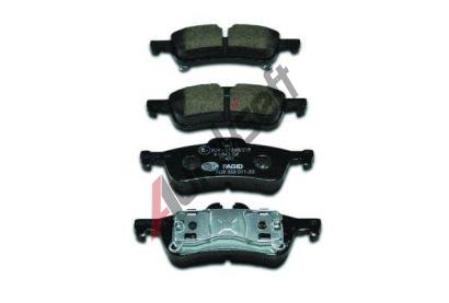HELLA PAGID Sada brzdovch destiek HPG 8DB 355 011-351, 8DB 355 011-351