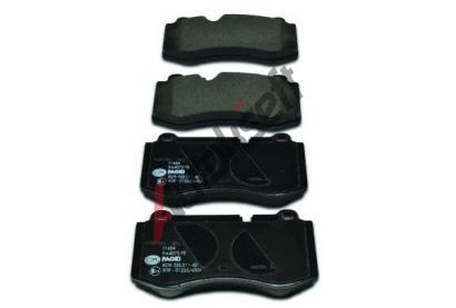 HELLA PAGID Sada brzdovch destiek HPG 8DB 355 011-401, 8DB 355 011-401