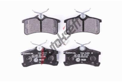 HELLA PAGID Sada brzdovch destiek HPG 8DB 355 011-511, 8DB 355 011-511