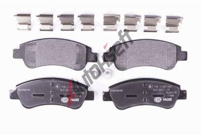 HELLA PAGID Sada brzdovch destiek HPG 8DB 355 011-521, 8DB 355 011-521