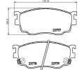 HELLA PAGID Sada brzdovch destiek HPG 8DB 355 011-561, 8DB 355 011-561
