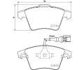 HELLA PAGID Sada brzdovch destiek HPG 8DB 355 011-621, 8DB 355 011-621