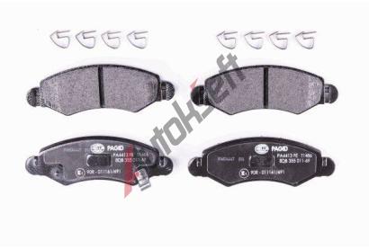 HELLA PAGID Sada brzdovch destiek HPG 8DB 355 011-691, 8DB 355 011-691