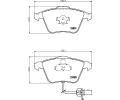 HELLA PAGID Sada brzdovch destiek HPG 8DB 355 011-711, 8DB 355 011-711