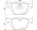 HELLA PAGID Sada brzdovch destiek HPG 8DB 355 011-801, 8DB 355 011-801