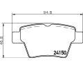 HELLA PAGID Sada brzdovch destiek HPG 8DB 355 011-821, 8DB 355 011-821