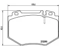 Sada brzdovch destiek HELLA PAGID ‐ HPG 8DB 355 011-831