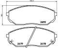HELLA PAGID Sada brzdovch destiek HPG 8DB 355 011-931, 8DB 355 011-931