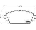 HELLA PAGID Sada brzdovch destiek HPG 8DB 355 011-951, 8DB 355 011-951