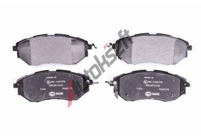 HELLA PAGID Sada brzdovch destiek HPG 8DB 355 012-031, 8DB 355 012-031