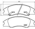 HELLA PAGID Sada brzdovch destiek HPG 8DB 355 012-041, 8DB 355 012-041