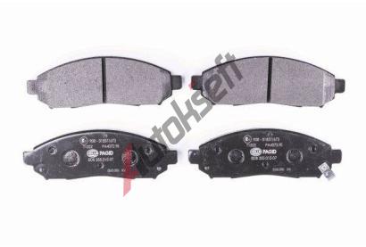 HELLA PAGID Sada brzdovch destiek HPG 8DB 355 012-071, 8DB 355 012-071