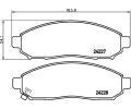 HELLA PAGID Sada brzdovch destiek HPG 8DB 355 012-071, 8DB 355 012-071