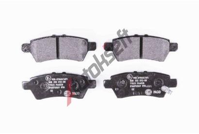 HELLA PAGID Sada brzdovch destiek HPG 8DB 355 012-081, 8DB 355 012-081
