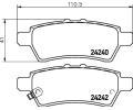 HELLA PAGID Sada brzdovch destiek HPG 8DB 355 012-081, 8DB 355 012-081