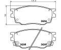 HELLA PAGID Sada brzdovch destiek HPG 8DB 355 012-091, 8DB 355 012-091
