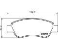 HELLA PAGID Sada brzdovch destiek HPG 8DB 355 012-141, 8DB 355 012-141