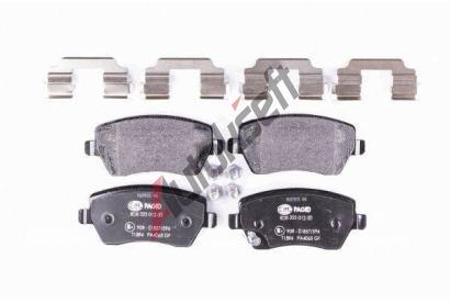 HELLA PAGID Sada brzdovch destiek HPG 8DB 355 012-301, 8DB 355 012-301
