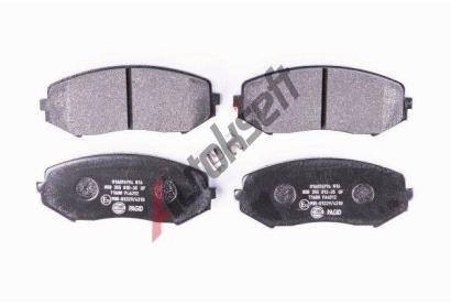 HELLA PAGID Sada brzdovch destiek HPG 8DB 355 012-351, 8DB 355 012-351